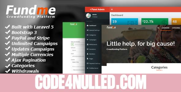 Fundme v1.8 - Crowdfunding Platform