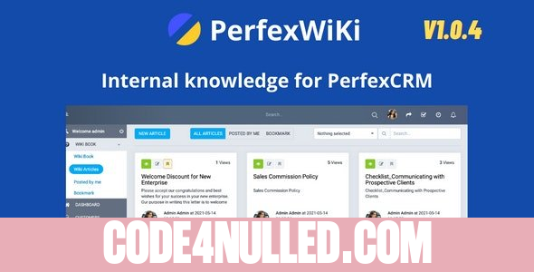 PerfexWiki v1.0.4 - Internal knowledge for Perfex CRM