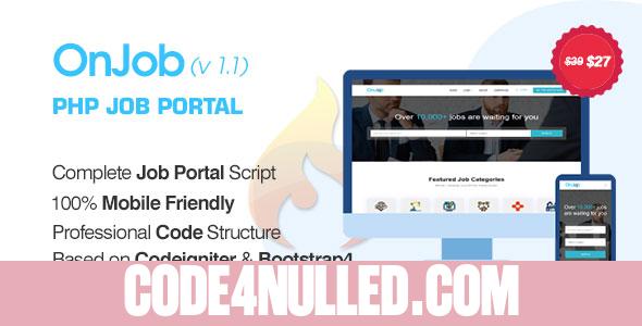 OnJob v1.1 - PHP Job Portal Application