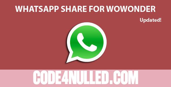Whatsapp Share For Wowonder