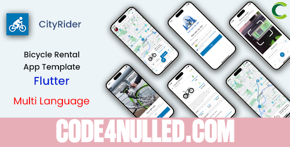 Bicycle Rental App Template in Flutter v1.0 - CityRider - Multi Language