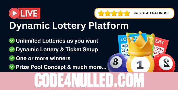 Dynamic Lottery & Competition Platform v4.9 – Online Lotteries, Lucky Draws, Raffles, and Contests