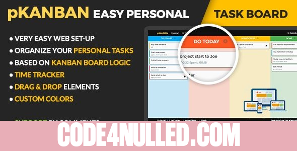 pKANBAN v1.9 - Personal Task Board
