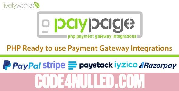 PayPage v1.2.0 - PHP ready to use Payment Gateway Integrations