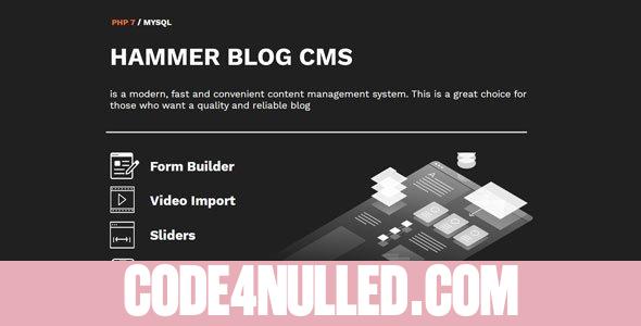 HammerBlog CMS v1.0