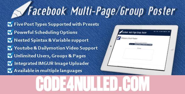 Facebook Multi-Page/Group Poster