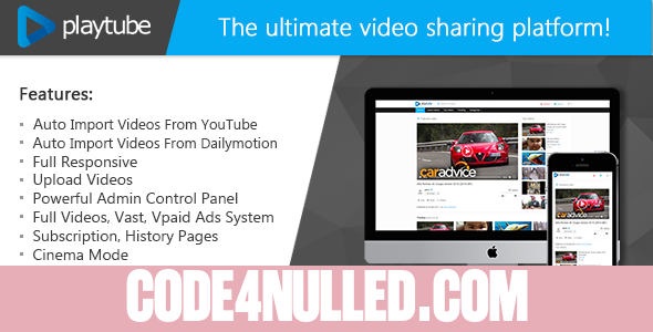 PlayTube v1.3 - The Ultimate PHP Video CMS & Video Sharing Platform