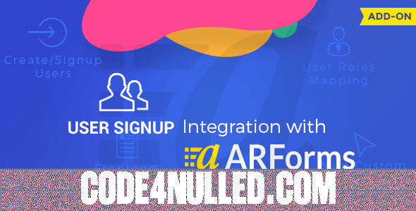 User Signup for Arforms v1.5