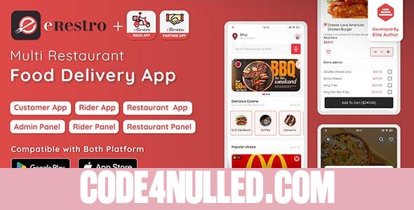 eRestro v1.2.6 - Multi Restaurant Flutter App - nulled