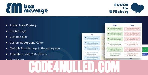 Box Message v1.0 - Addons for WPBakery Page Builder WordPress Plugin