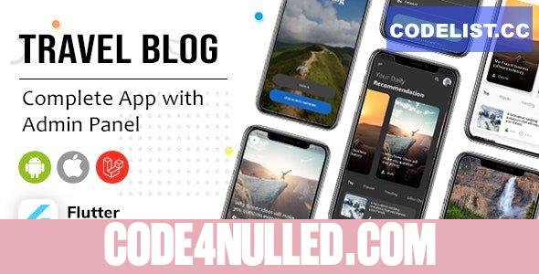 Flutter Blog App, News App v1.3 - Travel, News, Branding App
