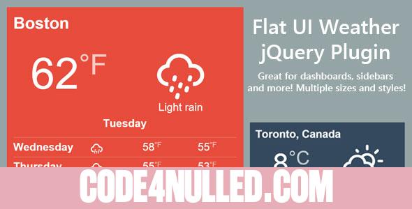 Flat Weather jQuery Plugin