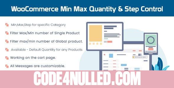 WooCommerce Min Max Quantity & Step Control v2.0.4