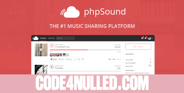 phpSound v4.2.0 - Music Sharing Platform