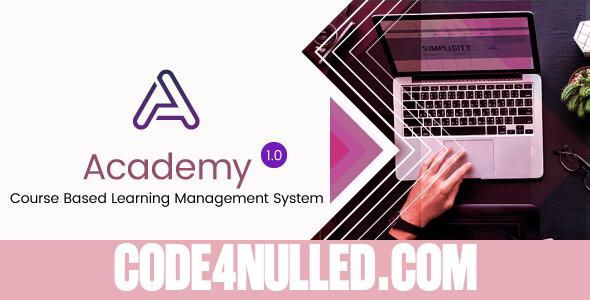 Academy - Course Based Learning Management System - nulled