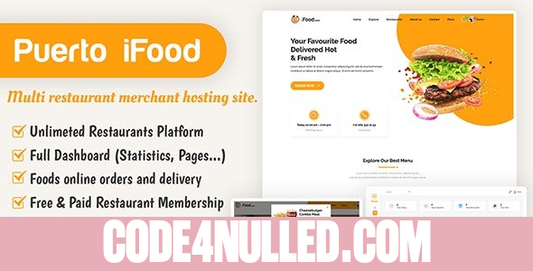 iFood v1.1 - multi restaurant merchant hosting site SAAS