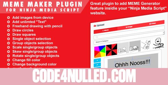 Meme Maker Plugin For Ninja Media Script