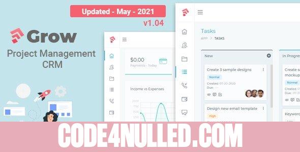 Grow CRM v1.04 - Laravel Project Management