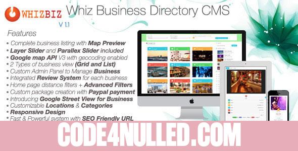 WhizBiz - Business Directory CMS