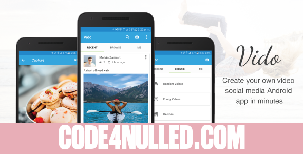 Vido - Video Social Media App Template