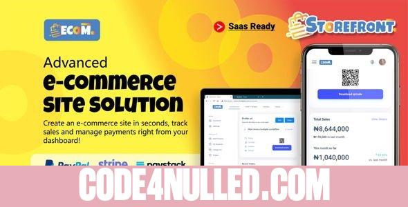 Ecom v1.5.1 - Fast Multi Store Front Builder (SaaS)
