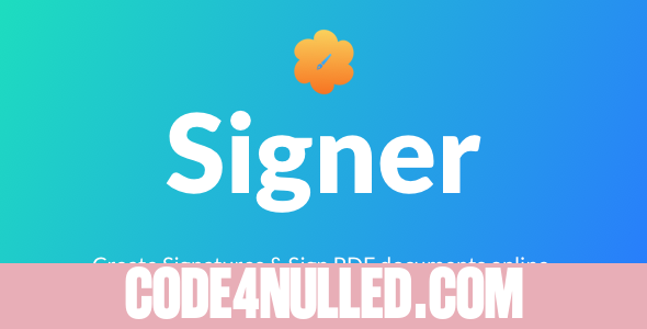 Signer v3.0 - Create Digital signatures and Sign PDF documents online