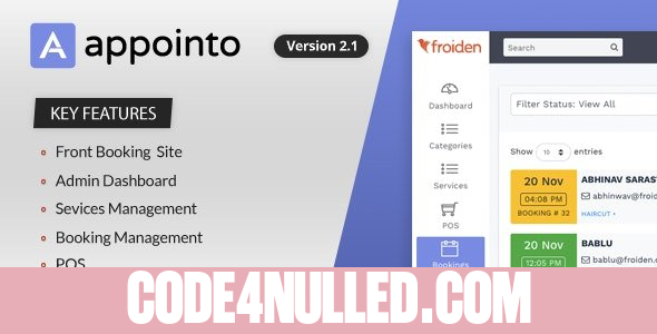 Appointo v2.2.3 - Booking Management System - nulled