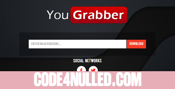 YouGrabber v1.0 - Premium YouTube Downloader & YouTube to MP3 Script