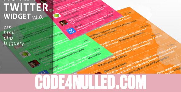 No Api Twitter Widget