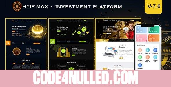 HYIP MAX v7.6 - high yield investment platform