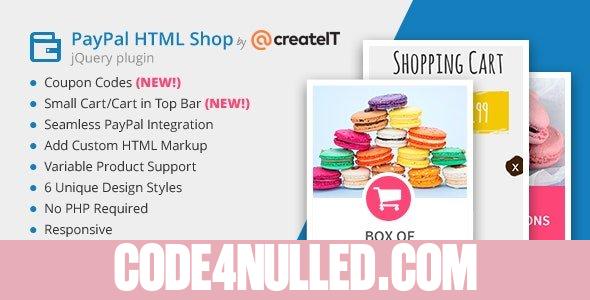 jQuery Paypal HTML Shop v1.7