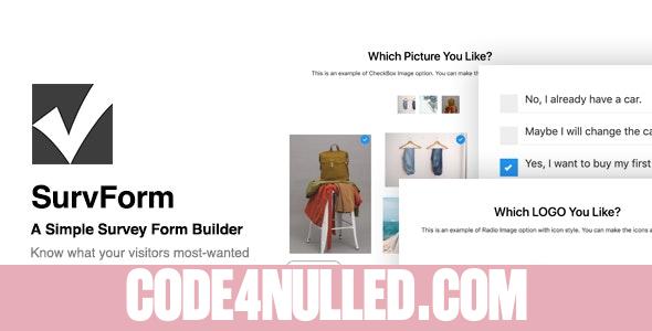 SurvForm v1.0.7.9 - Survey Form Builder Plugin For WordPress