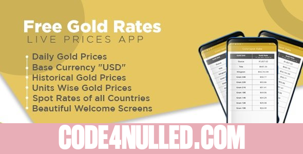 Daily Gold Prices App with Admob Ads v1.0