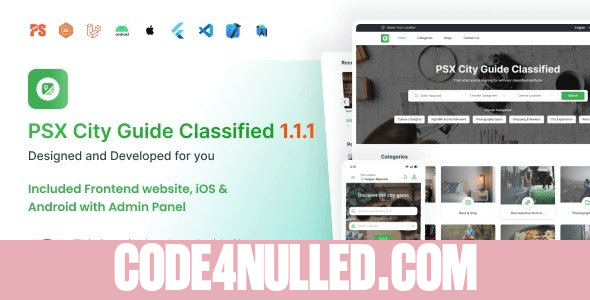 City Guide v1.1.1 -  Complete Directory Listing Platform (Frontend, Mobile App with Admin Panel)