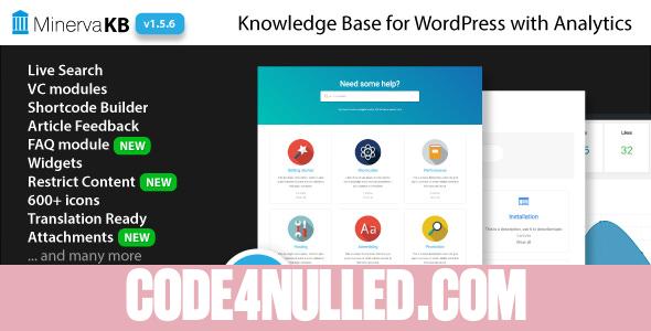 MinervaKB v1.5.7 - Knowledge Base for Wordpress with Analytics
