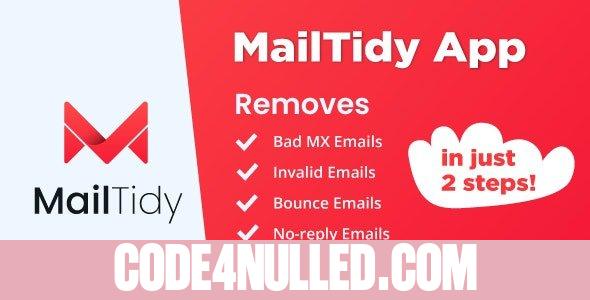 MailTidy v2.1.2 - Email List Cleaner SAAS Application