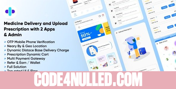 DrMedico v1.4 - On Demand Pharmacy Delivery with Medicine Delivery - nulled