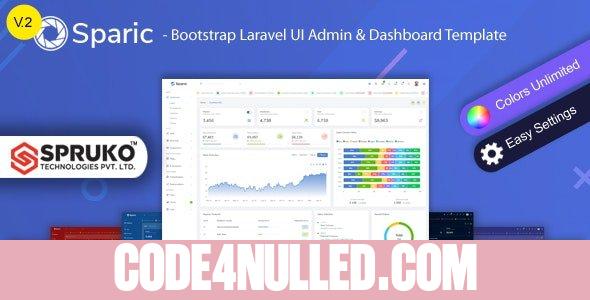 Sparic v2.0 - Laravel Admin dashboard Template