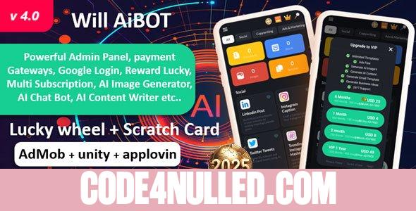 Will AI bot v4.0 - ChatGPT AI Content writer App