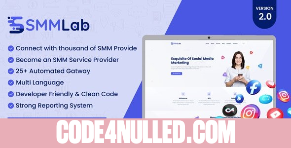 SMMLab v3.3 - Social Media Marketing SMM Platform - nulled