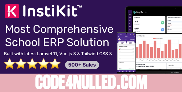 InstiKit School v5.0.0 - School Management System & School ERP - nulled