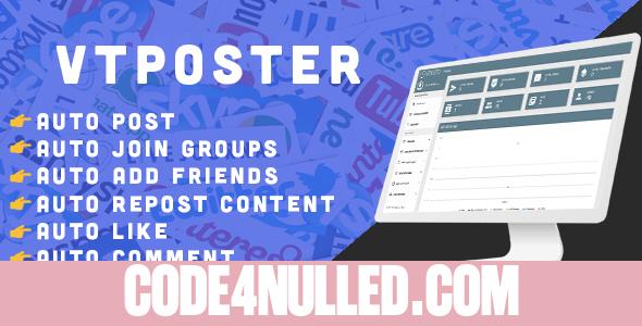 VTPoster v1.5 - Facebook Marketing Tool - nulled