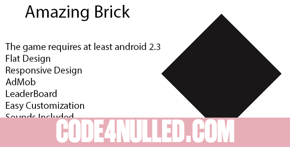 Amazing Brick Template AdMob + leaderboard