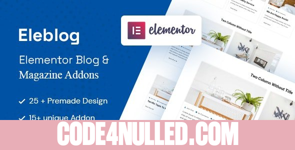 Eleblog v2.0.1 - Elementor Magazine and Blog Addons