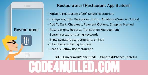 Restaurateur (Solution For Any Restaurants App)