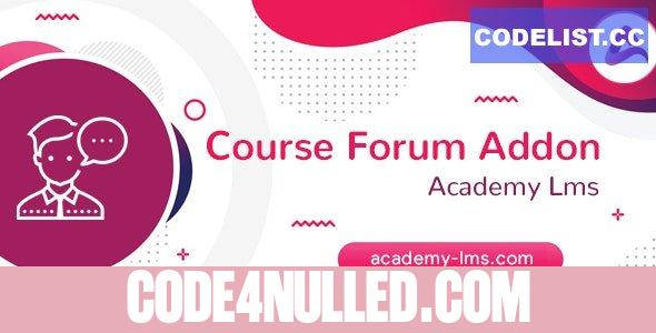 Academy LMS Course Forum Addon v1.3