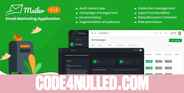 Mailer v1.2 - Email Marketing Application - nulled