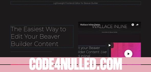 Wallace Inline v2.0.0 - Front-end editor for Beaver Builder