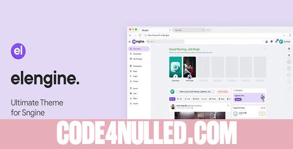Elengine Theme for Sngine v1.8.3
