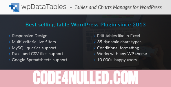 wpDataTables v2.1.0 - Tables and Charts Manager for WordPress